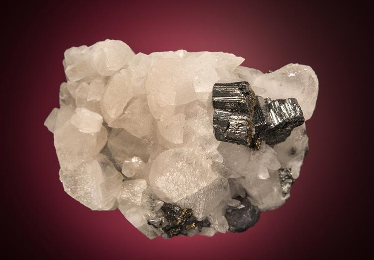 BOURNONITE on CALCITE